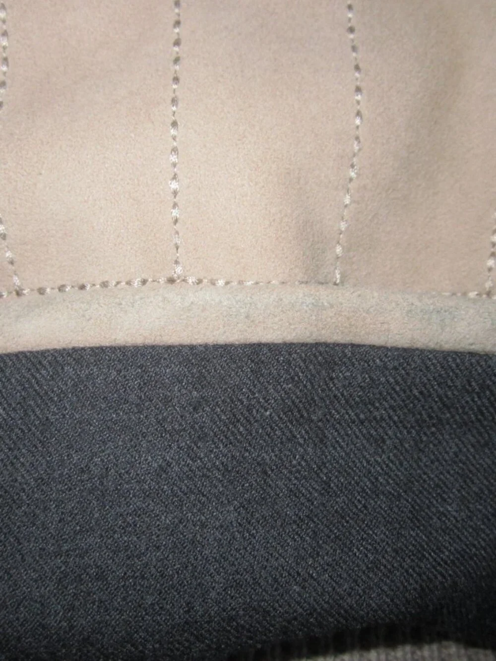 TORY BURCH Suede Front Merino Wool Cardigan Sweater Jacket Women's Medium